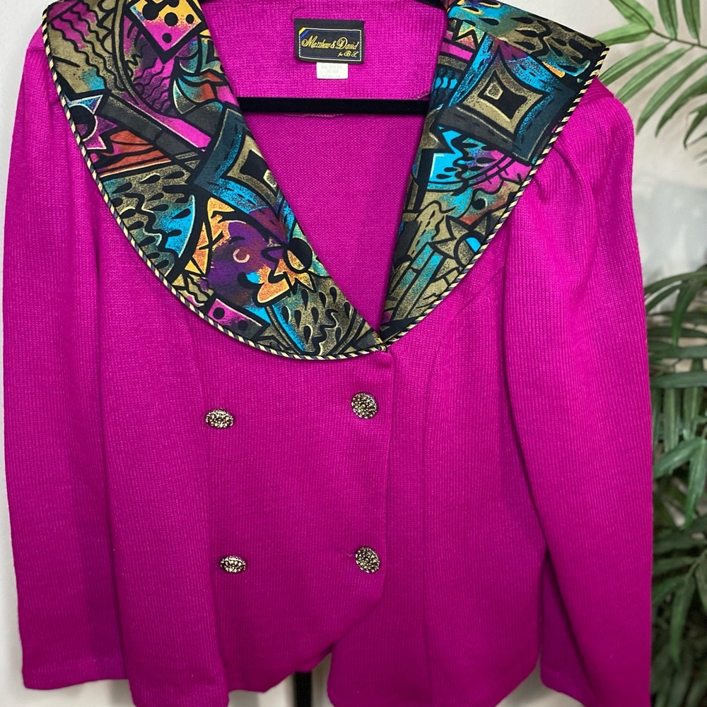 Vintage Vibrant Pink Women's Jacket by
